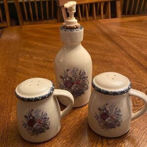 Home & Garden Party Ltd Salt & Pepper shakers and soap dispenser